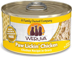 Weruva Classic Cat Food, Paw Lickin’ Chicken with Chicken Breast in Gravy, 3oz Can (Pack of 24)