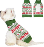 KYEESE Dog Christmas Sweater Small Dog Christmas Sweater Warm Dog Clothes Stretchy Dog Coats Soft Dog Sweater for Small Dogs Male Puppy Sweater Warm Dog Christmas Outfit