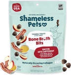 Shameless Pets Bone Broth Dog Training Treats – Soft, Natural Puppy & Dog Treats with Collagen – Healthy, Low-Calorie Training Chews for Small, Medium & Large Dogs - 8 oz (Pack of 1)