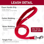 GAMUDA Small Pet Harness Collar and Leash Set, Step in No Chock No Pull Linen Fabric Soft Mesh Dog Vest Harnesses Reflective for Dogs Puppy Cats Kitten Rabbit (Red, L)