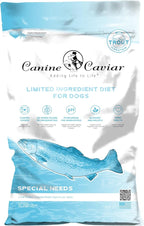 Canine Caviar - Special Needs: Trout & Whole Ground Oats, Alkaline Dry Dog Food, Limited Ingredients, Gluten-Free, Based on Science & Research, Veterinary Alternative Diet (22 Pound Bag)