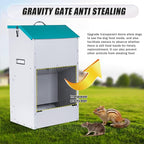 Automatic Dog Feeder for Large Dogs Outdoor 50Lbs Dog Food Dispenser Dog Feeding Station Galvanized Gravity Feeder Pet Feeder for Large Breed (50lbs)
