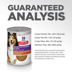 Hill's Science Diet Sensitive Stomach & Skin, Adult 1-6, Stomach & Skin Sensitivity support, Wet Dog Food, Turkey & Rice Stew, 12.5 oz Can, Case of 12