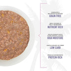 Tiki Cat Aloha Friends, Chicken, Pumpkin & Egg, Grain-Free & High Moisture, Wet Cat Food for All Life Stages 2.5 oz. Pouch (12 Count)