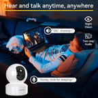 BoyKeep Indoor Camera 2K, 5G/2.4GHz Pet Camera with Phone App,Cameras for Home Security, Motion Tracking, Color Night Vision, 2-Way Audio, WiFi 12-Second Cloud Storage