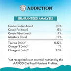Addiction Salmon Bleu Grain-Free Dry Cat Food – Rich in Omega-3 for Healthy Skin & Coat – Complete & Balanced Salmon Recipe for All Life Stages – Made in New Zealand 4lb