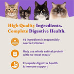 Halo Holistic Cage Free Chicken Cat Food, Healthy Grains Dry Cat Food, Complete Digestive Health, Kibble for Adult Cats, 10 lb Bag