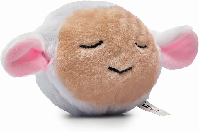 Flourish Pets 2 in 1 Multi-Layer Chew Toy for Active Dogs | Non-Toxic BPA Free Double Stitched Soft Fabric Exterior Dog Toys | Long-Lasting Dog Plush Toys – Lamb 3.5"