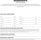 Go! Solutions Sensitivities Limited Ingredients, Grain-Free Dry Dog Food, Lamb Recipe for Sensitive Stomach, 3.5 lb Bag