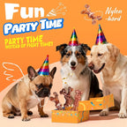 Dog Toys for Aggressive Chewers: Gift Box with 3 Pack Dog Chew Toys, Indestructible Dog Toy for Large Dogs Birthday, Tough Dog Toys to Keep Them Busy, Chew Toys for Dogs, Bacon Flavor 2595-2