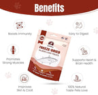 Freeze-Dried Salmon Liver Treats for Dogs & Cats, High Protein, Grain-Free, Single Ingredient, Healthy Training Snacks, Freeze Dried Salmon Dog & Salmon Cat Treats, 150g (5.3oz)