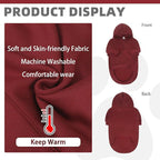 KOOLTAIL Basic Dog Hoodie - Soft and Warm Dog Hoodie Sweater with Leash Hole and Pocket, Dog Winter Coat, Cold Weather Clothes Sweatshirt for Small Medium Large Dogs Puppy Cat Boys Girls Deep Red L