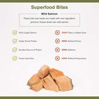 Superfood Bite, Freeze-Dried Raw Dog Treats - Protein Rich, Train & Reward, Traceable Single Ingredient by Katherine Heigl (Wild Salmon)