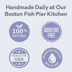 Polkadog Cod Skins for Dogs (2lb Regular) - Single Ingredient, Wild-Caught Fish Skin Dog Treats for All Breeds – High in Lean Protein & Omega-3. Hypoallergenic, Grain Free. Handcrafted & Made in USA