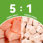 OPET Freeze Dried Cat Treats - Single Ingredient High Protein Pet Food, Healthy Training Snacks, Freeze Dried Chicken Food Toppers for Cats and Dogs, Grain Free (1.76oz)