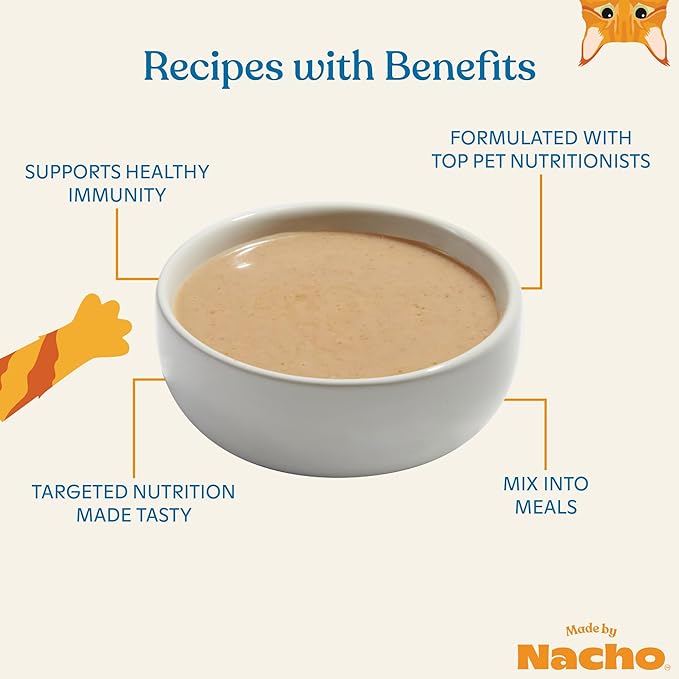 Made by Nacho Digestive Support Cage-Free Chicken Puree Meal Topper with Bone Broth (36 count)