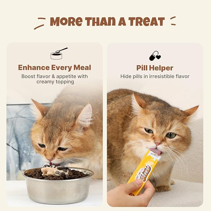 M-PETS Ocean Fresh Tuna Lickable Cat Treat – 20 Tubes of Healthy Squeeze Up Creamy Snacks with Functional Nutrients for Hydration, Digestive & Coat Health – Grain Free, High Protein, Low Calorie