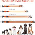 Vizpet LED Dog Collar, Light Up Dog Collar Adjustable USB Rechargeable Super Bright Safety Light Glowing Collars for Dogs(X-Large,Orange)