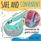 Pet Sling Carrier - Carefully Sized for Teacup & Toy Breed Puppies & Cats (Under 6lb) - Soft Pouch for Small Dogs, Yorkies, Chihuahuas - Ideal for Hands-Free Doggy Travel & Walks (Teal)