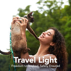 Cat Harness and Leash Set - Escape Proof Adjustable Cat Harness, Comfortable Soft Lightweight, Use Safe & Easy, Walking Travel Kitten Harness for Small Medium Large Cats (Green Cat Whispers)