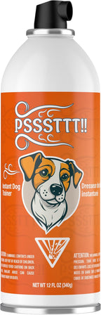 PSSSTTT! Max Size! Spray for Dogs 12 FL OZ (340g) - Effective Behavior Training for Dogs, Dog Corrector Fight Deterrent - Safe & Humane, Air Spray for Dogs, Air Horn for Dogs Training