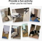 FUKUMARU Cat Scratcher, 18.7 Inch L Shape Cat Scratch Pad Wall Mounted, Cat Scratching Cardboard with Ball Toy for Indoor Cats
