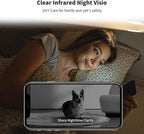 VSTARCAM Indoor Camera with Battery Powered, 2K with 360° Rotation, Human/Motion Detection with Auto Tracking, 2-Way Audio & DIY Voice, 2.4GHz WiFi Wireless, Cloud & SD Card Storage(up to 256GB)