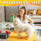 Christmas Dog Gifts, Dog Toys for Small Dogs Dog Toothbrush for Teething Cleaning, Rubber Squeaky Toys for Puppy