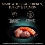 Sheba Perfect Portions Wet Cat Food Cuts in Gravy, Roasted Chicken Entree, with Sustainable Salmon, Tender Turkey Entree, 2.6 oz. Twin-Pack Trays (24 Count, 48 Servings)