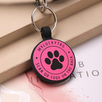 MYLUCKYTAG QR Code Silicone Pet ID Tag for Dogs and Cats - Online Profile, Location Alert Email, Digital and Quiet Tag, Durable Collar ID, Engraved