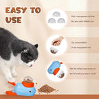 Dog Puzzle Feeder Toy,Interactive Food Dispense,Pet Slow Feeder (Blue)