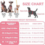 Puppytie No Pull Dog Harness with Multifunction Dog Leash,Soft Adjustable No Choke Escape Proof Pet Harness Vest for Medium Dogs,Polka dots Pink,M