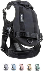 2025 New Edition, Fei & Eve MagEase Dog Harness - 3-Second Magnetic Buckles | 3-Point No-Pull Control | Heavy-Duty 900D Nylon | Dual Safety Handles | Breathable Mesh | Adjustable Fit | Large,Black