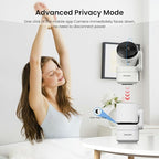 2 Pack 2K Indoor Security Camera Wireless, 360° Pan-Tilt Wi-Fi Pet/Baby Monitor with AI Motion Detection, Night Vision, Phone App, Cloud & SD Storage (5G/2.4G Hz)