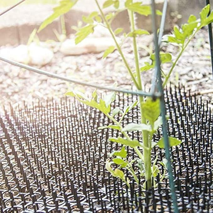 13x49CM Cat Scat Mat Cats Net Digging Stopper Prickle Strip Home (Black)