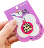 Personalized QR Code Dog Tags - Choose from 25+ Tag Designs - QR Code Links to Your Profile - Unique, Cute, Funny, Sassy Pet ID Tag (Miss Sassy Pants, Large (1.25 inch))