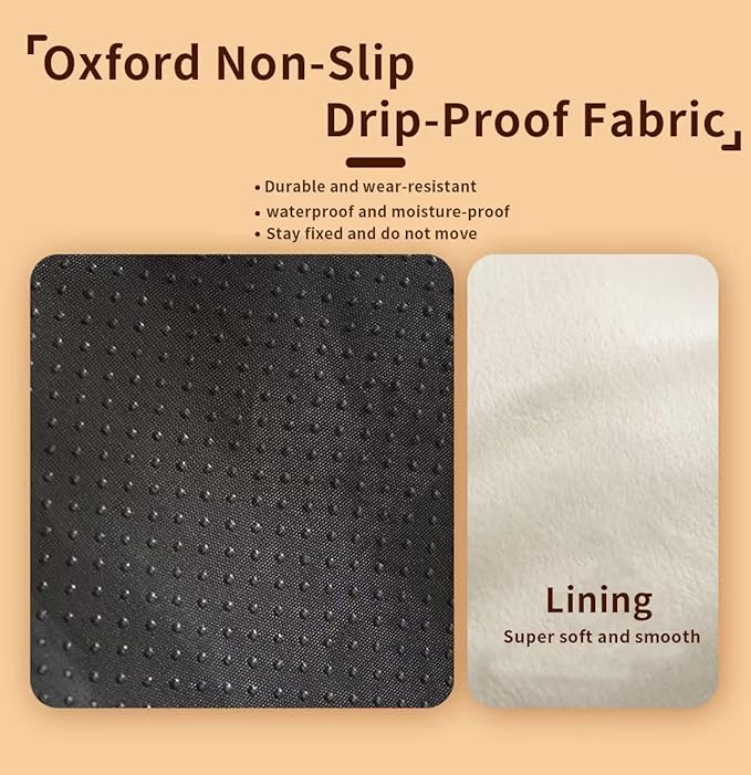 Hezotco Extra Large 24.8 in Cat Bed for Indoor Cats, Soft Fluff Indoor Dog House &Cat Cave for Small Dogs. Pet House for Puppy with Cat Teasing Ball (Light Brown)