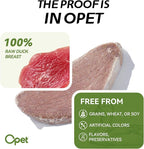 OPET Freeze Dried Duck Cat Treats, Single Ingredient Grain Free High Protein Pet Food for Cats and Dogs, Healthy Training Snacks，Freeze Dried Duck Breast Sliced Fillets (Duck Breast, 5.92 Ounce)