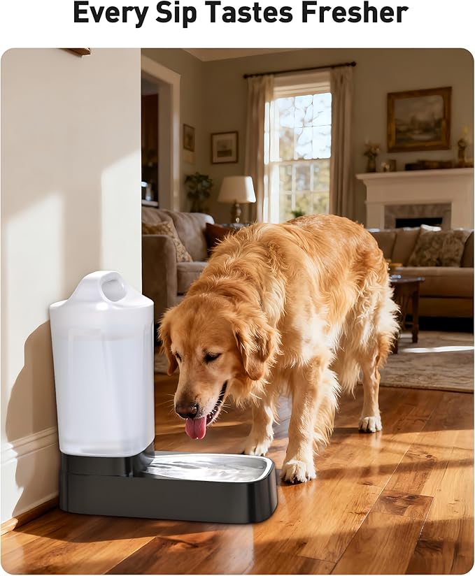 4 Pack Replacement Filters for D2416B Automatic Dog Water Bowl Dispenser – Compatible with 2.4 Gallon Gravity Pet Water Dispenser Activated Carbon & Ion Exchange Resin for Clean Drinking