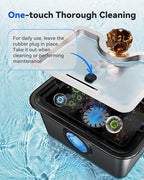 Dog Water Fountain for Large Dogs Stainless Steel 3 Gallon Big Pet Drinking Fountain with Filter, Electric Cat Watering Dispenser with Large-Filtration Area & Deeper Drinking Super Quiet