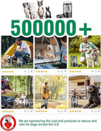 Dog Water Bottle Portable Bowls - 95oz Large Travel Water Bowl Dispenser for Dogs, Pet Camping Beach Essentials Traveling Car Park Accessories, Leak Proof Pet Drinking Dispenser for On The Go, Black