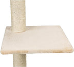 TRIXIE Badalona 43" Cat Tree, 3-Level Sisal Cat Scratcher, Plush Covered Cat Condo with, Removable Cushions, Cat Bed
