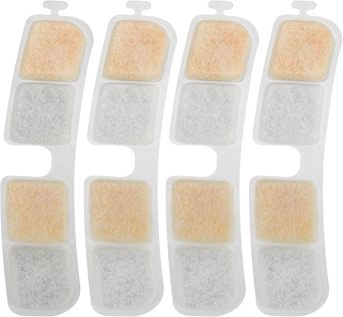 (4 Pack) Dog Water Fountain Filters Replacement, Compatible with SwSun 7.5L/254oz, 5-Layer Filtration, Easy Replacement, Replace Every 2-4 Weeks