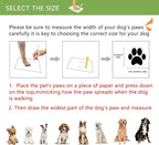 Dog Shoes for Small, Medium and Large Dogs - Waterproof for Rainy Days, Fit for Winter Snow and Hot Summer Roads, with Anti-Slip Soles for Indoor Hard Floors (Blue, Size 1)