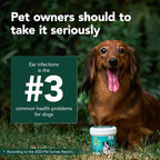 Dog Ear Cleaner Wipes - Dog Ear Infection Treatment Fast Relief from Ear Itching and Inflammation, Cat Ear Wipes Gently Remove Ear Wax Debris and Smelly (100 Pcs, Unscented)