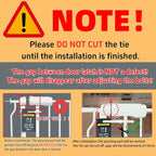 TSAYAWA Extra Wide Baby Gate with Door,38.5-43.3 Inch Walk Through Large Long Child Gates for Stair Doorway - Indoor TSAYAWA Outdoor Safty Gate for Toddler Pet Dog Doggie White