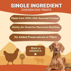 Gaines Family Farmstead Chicken Chips for Dogs – 6 oz Natural, High-Protein Dog Treats, Rawhide-Free Chews, Single Ingredient, Grain-Free, Made in USA
