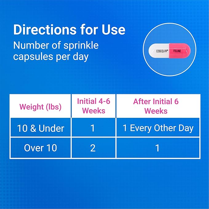 Nutramax Cosequin Joint Health Supplement for Cats - With Glucosamine and Chondroitin, 80 Capsules (Pack of 2)