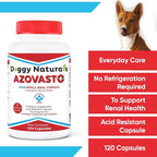 Azovast Plus Kidney Health Supplement for Dogs & Cats, 120ct - NO Refrigeration Required - Help Support Kidney Function & Manage Renal Toxins - Renal Care Supplement Capsule(U.S.A) (120 Caps)