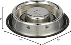Neater Pet Brands Stainless Steel Slow Feed Bowl - Non-Tip & Non-Skid - Stops Dog Food Gulping, Bloat, Indigestion, and Rapid Eating (1-1/2 Cup)